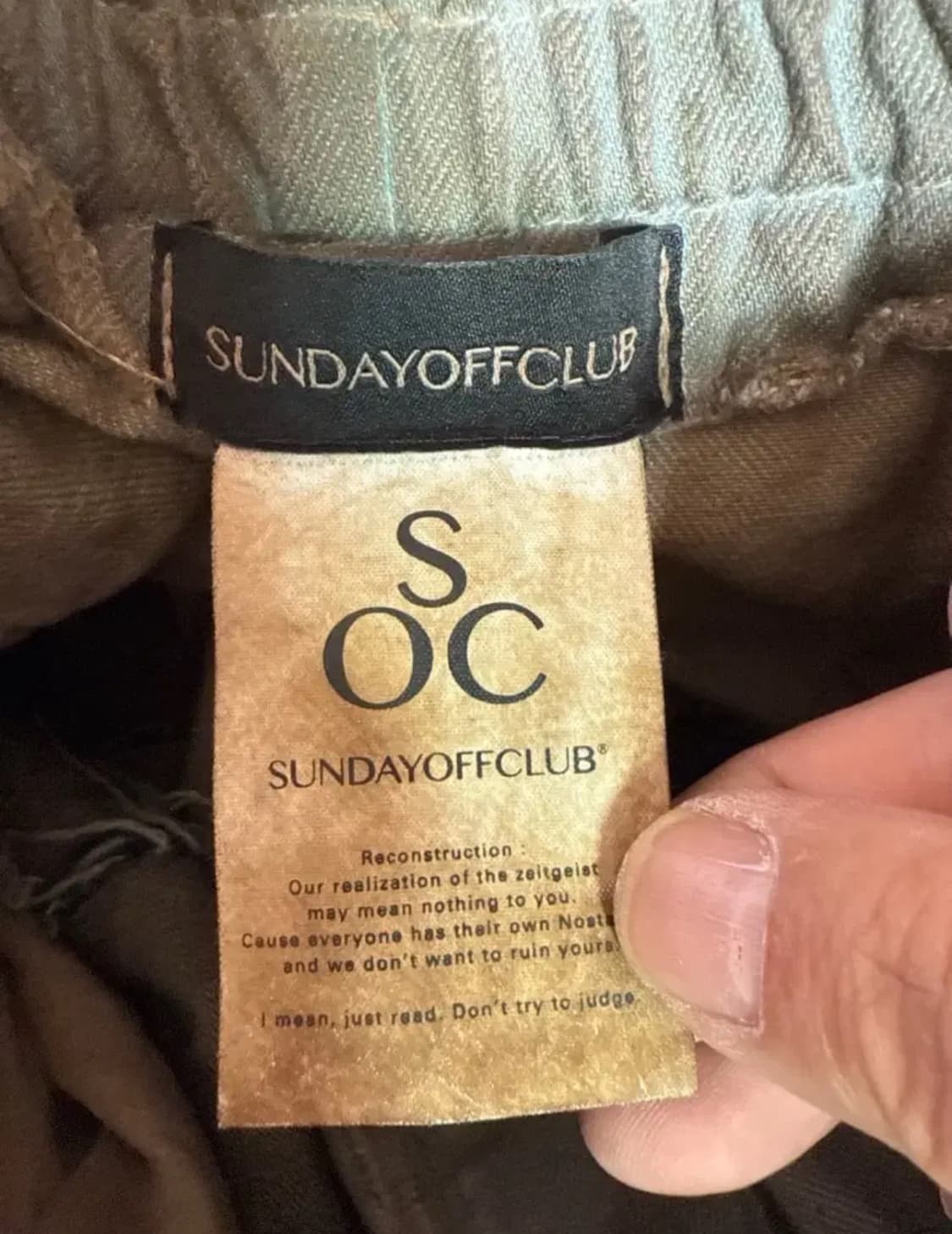 Sunday Off Club 디트로이트 배기팬츠 상품이미지5