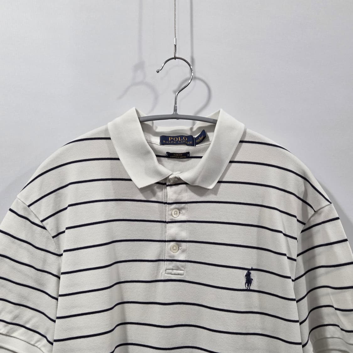 폴로랄프로렌 피케 스트라이프 반팔 카라티 L 상품이미지2
