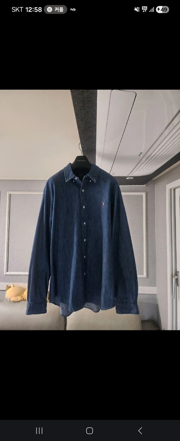 [거의 새것] 폴로 랄프로렌 데님 샴브레이 셔츠 남방 클래식 xl 상품이미지1