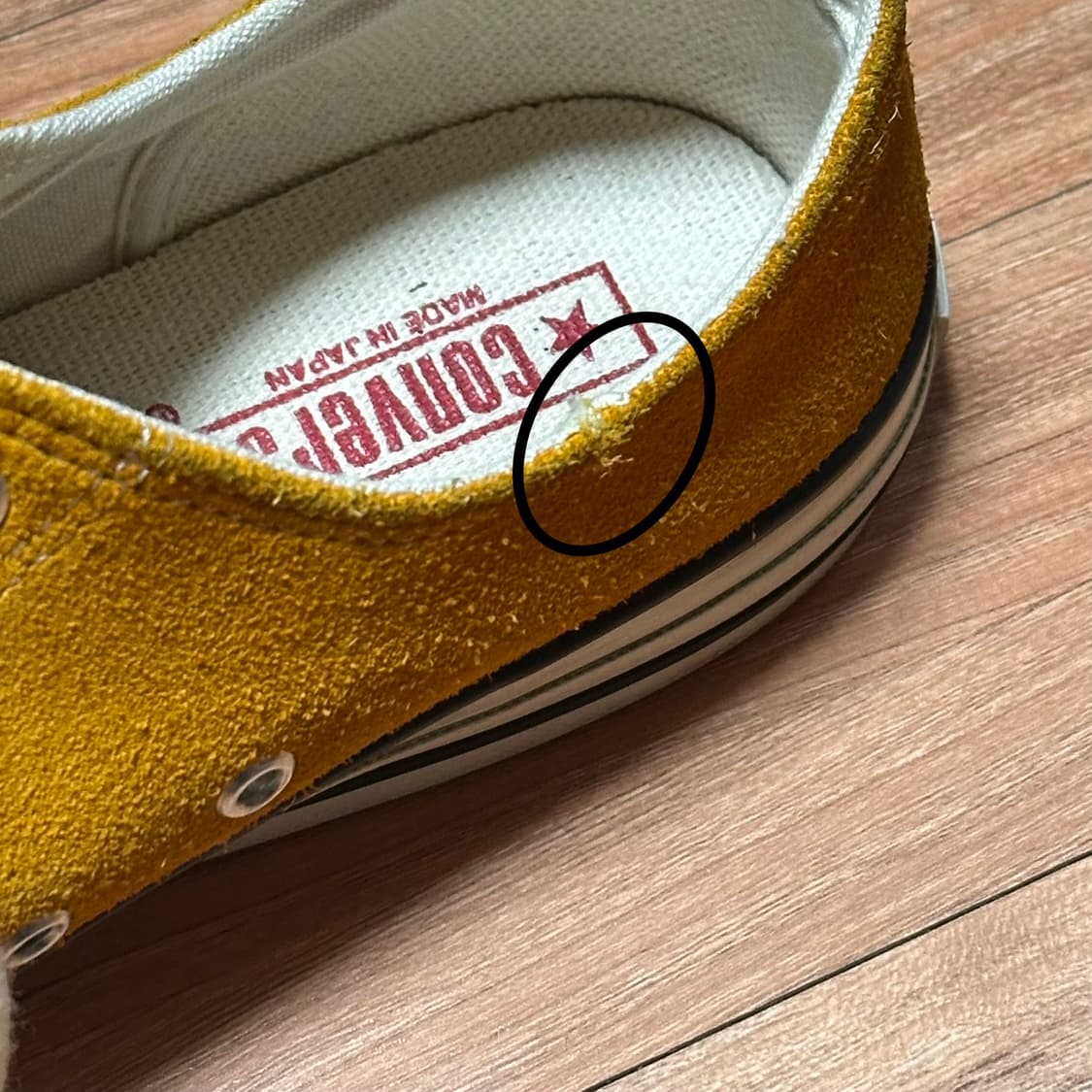 컨버스 j ox 제이옥스 스웨이드 골드 9.5 상품이미지4