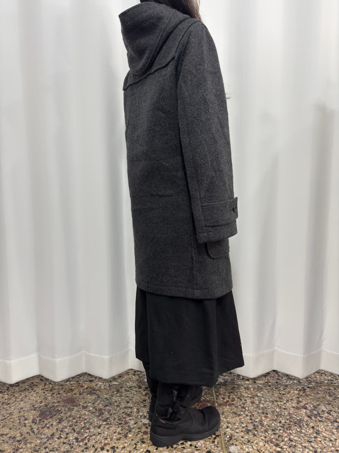 midwest homme duffle wool hood coat 상품이미지8