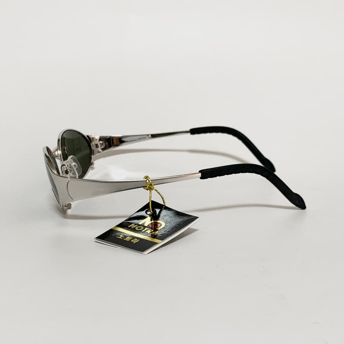 947 데드스탁 실버 y2k 오벌 고글 스포츠 선글라스 실버 메탈 상품이미지5