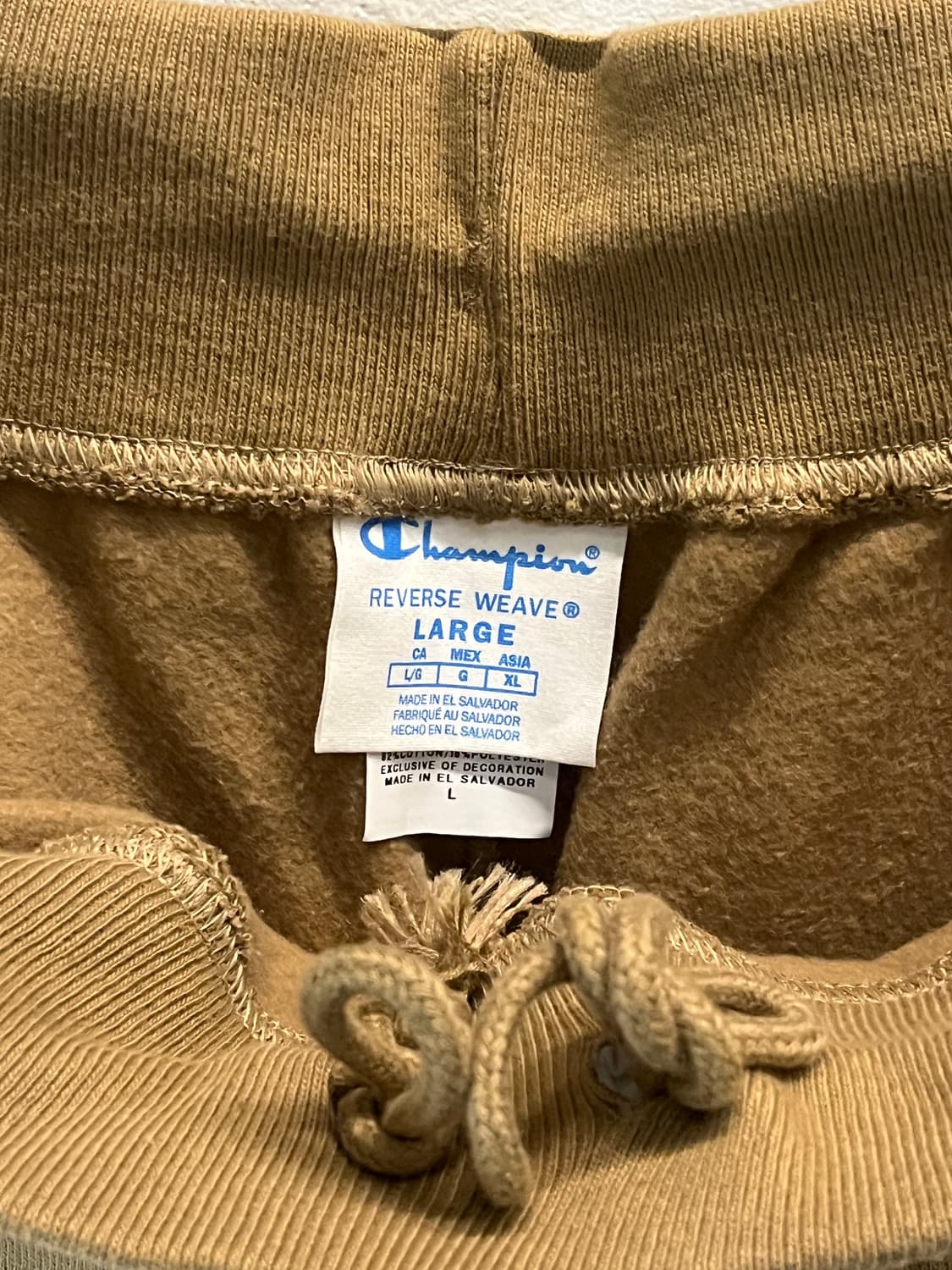 Champion 리버스위브 브라운 조거팬츠 L 상품이미지4