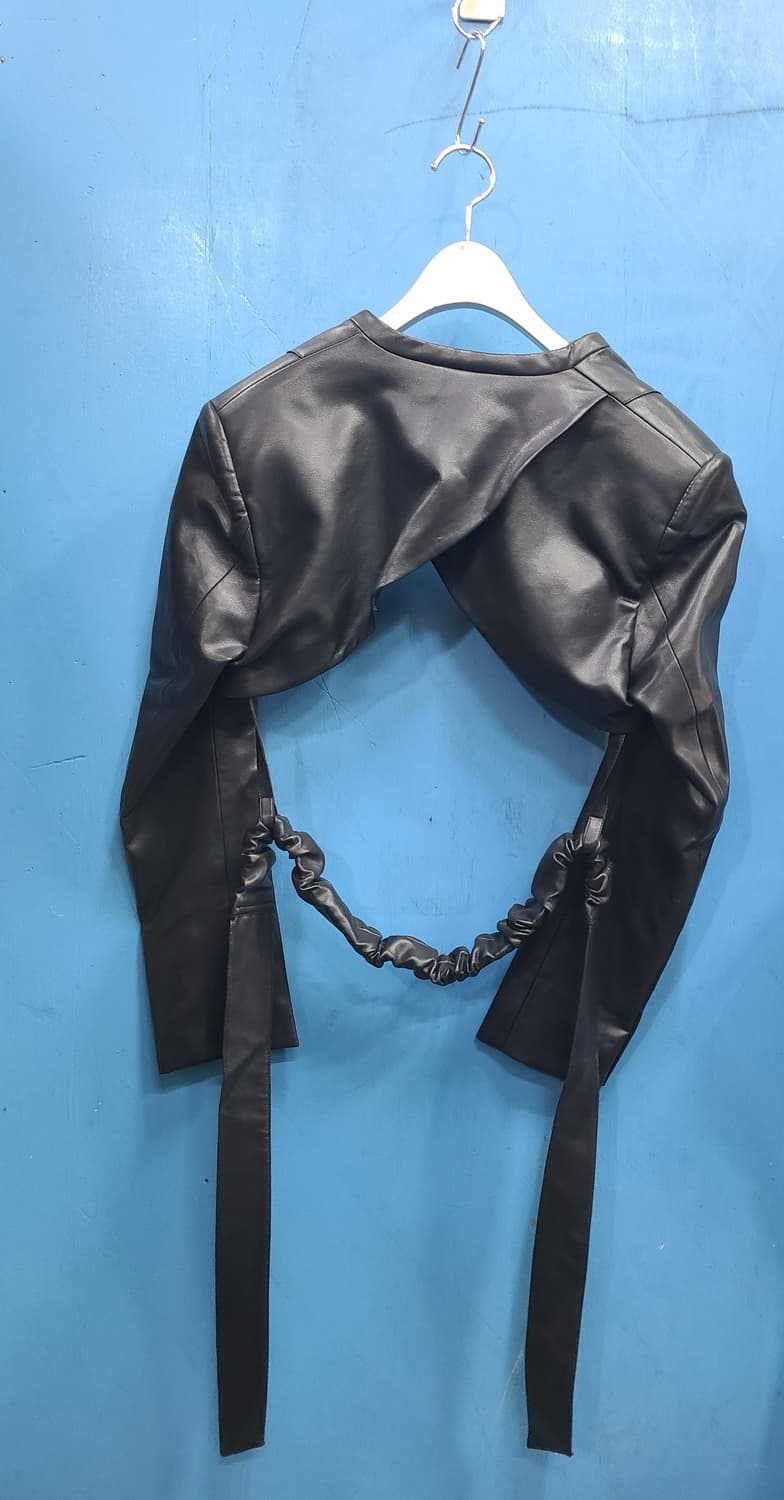 문선의 낮과밤~가죽볼레로자켓 상품이미지5