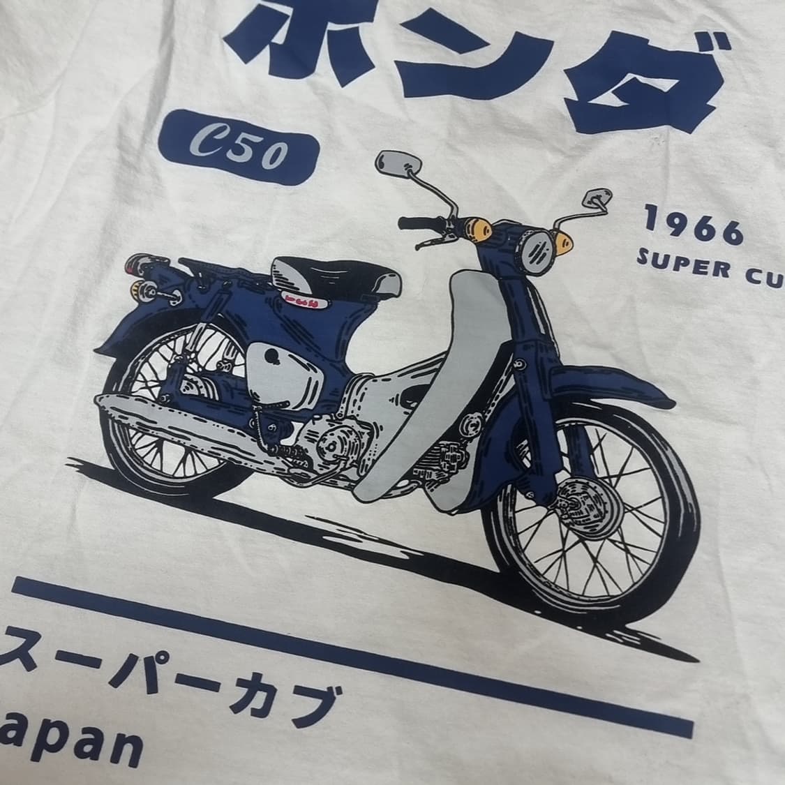 키린사의 한국제 혼다(Honda) 프린팅 반팔 티셔츠 화이트(free) 상품이미지3