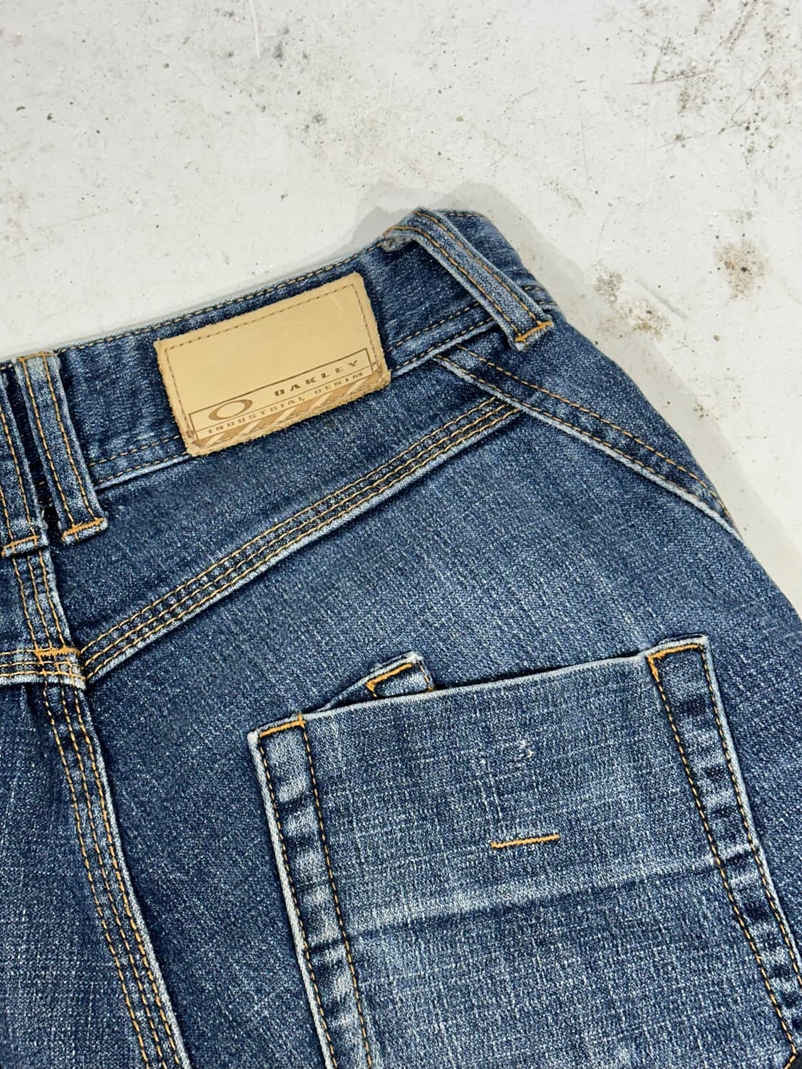 오클리 중청 루즈핏 와이드 데님 청바지  상품이미지6