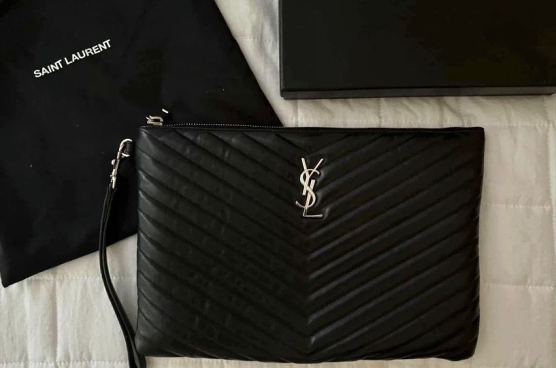 생로랑 마틀라세 뉴미듐 클러치(파우치)  상품이미지2