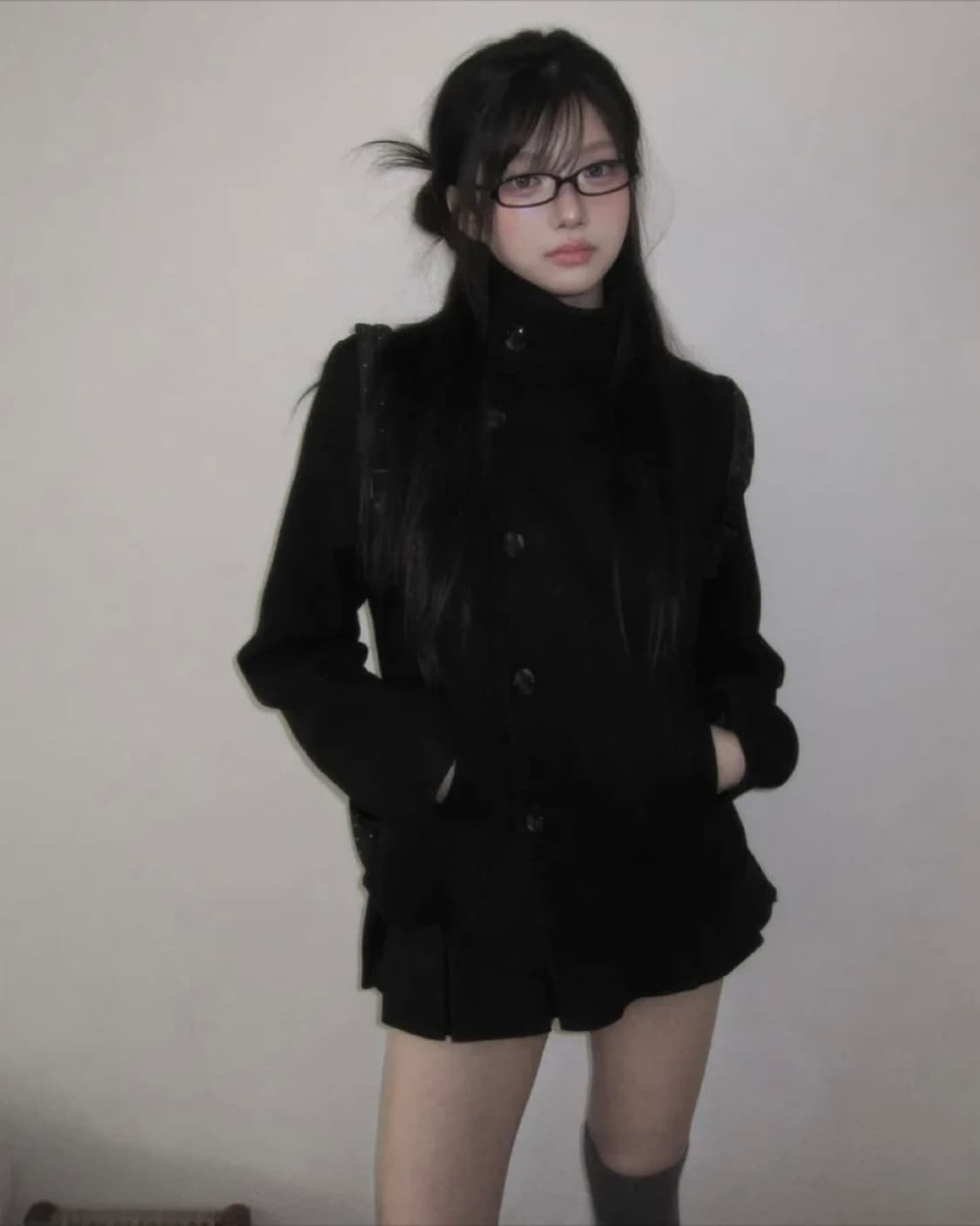 모디무드 TOP 모직 플리츠 스커트 팬츠 에이블리 상품이미지2