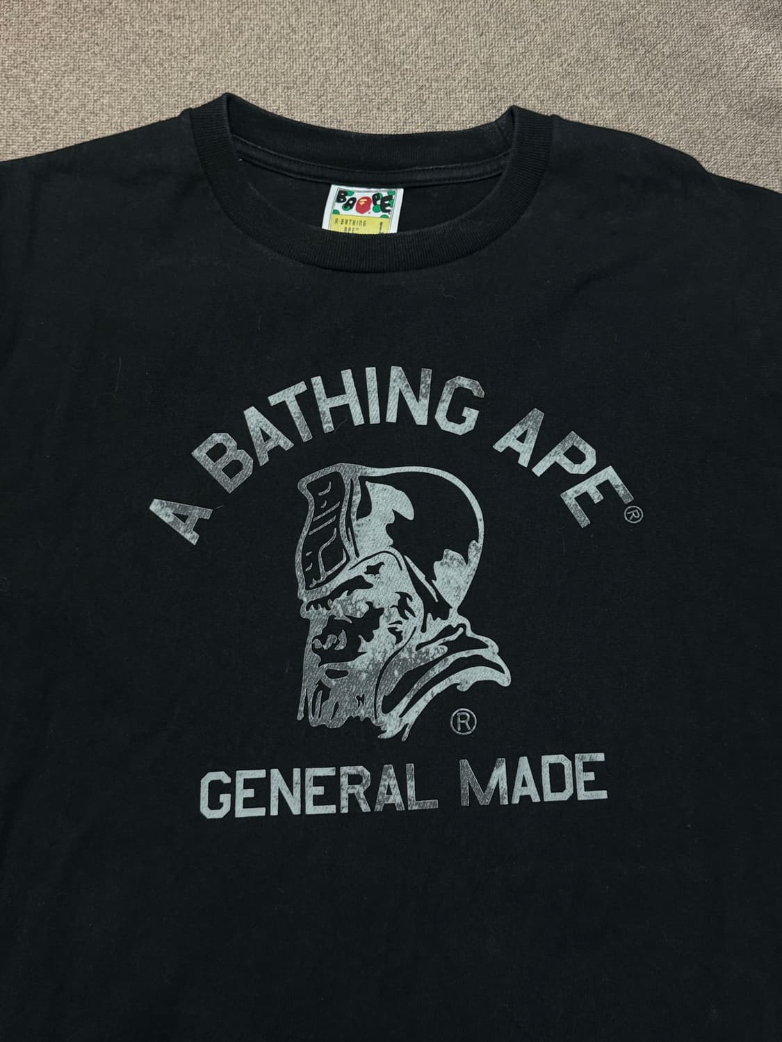 베이프 반팔 블랙 상품이미지3