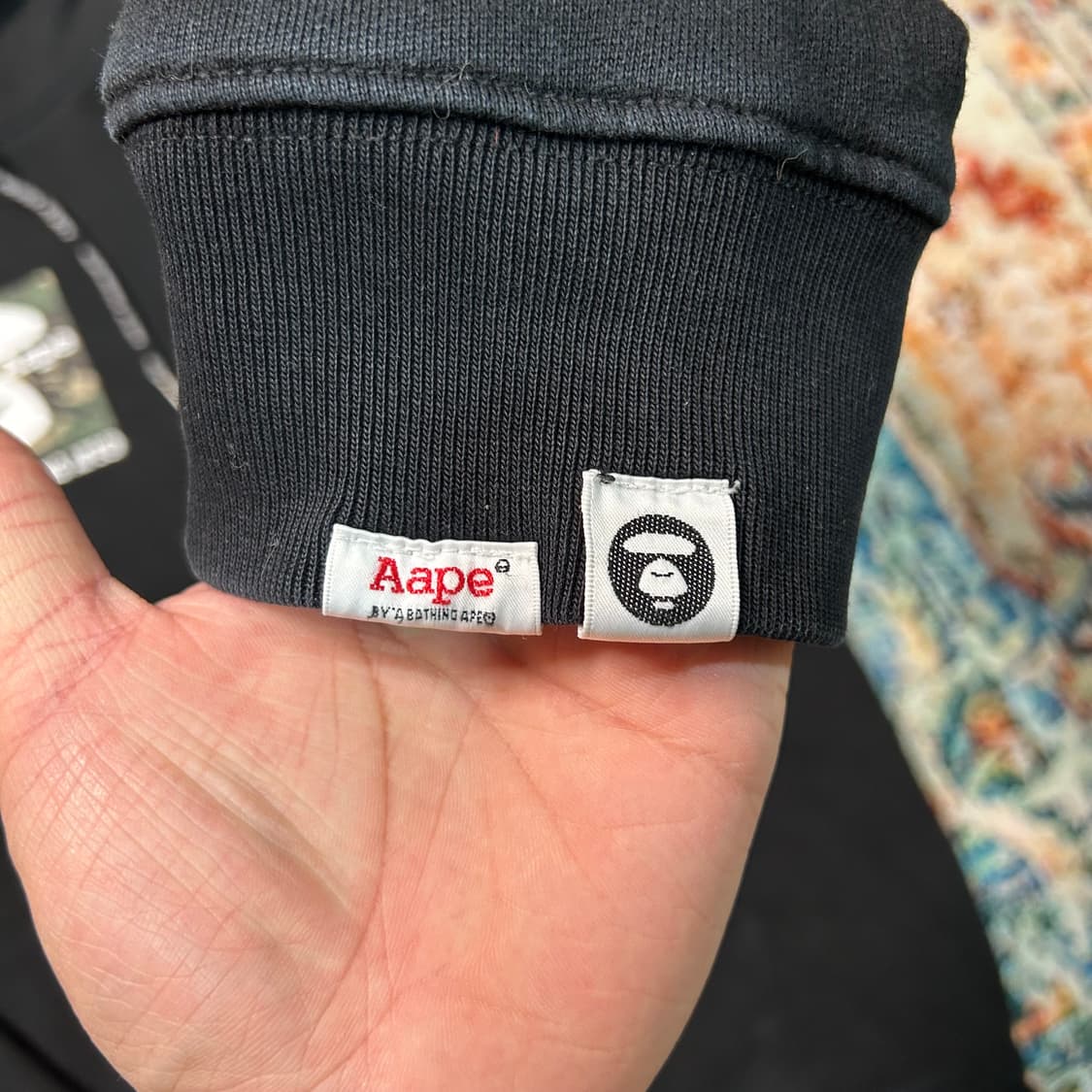 [L] 베이프 애이프 프린팅 후드티 상품이미지5