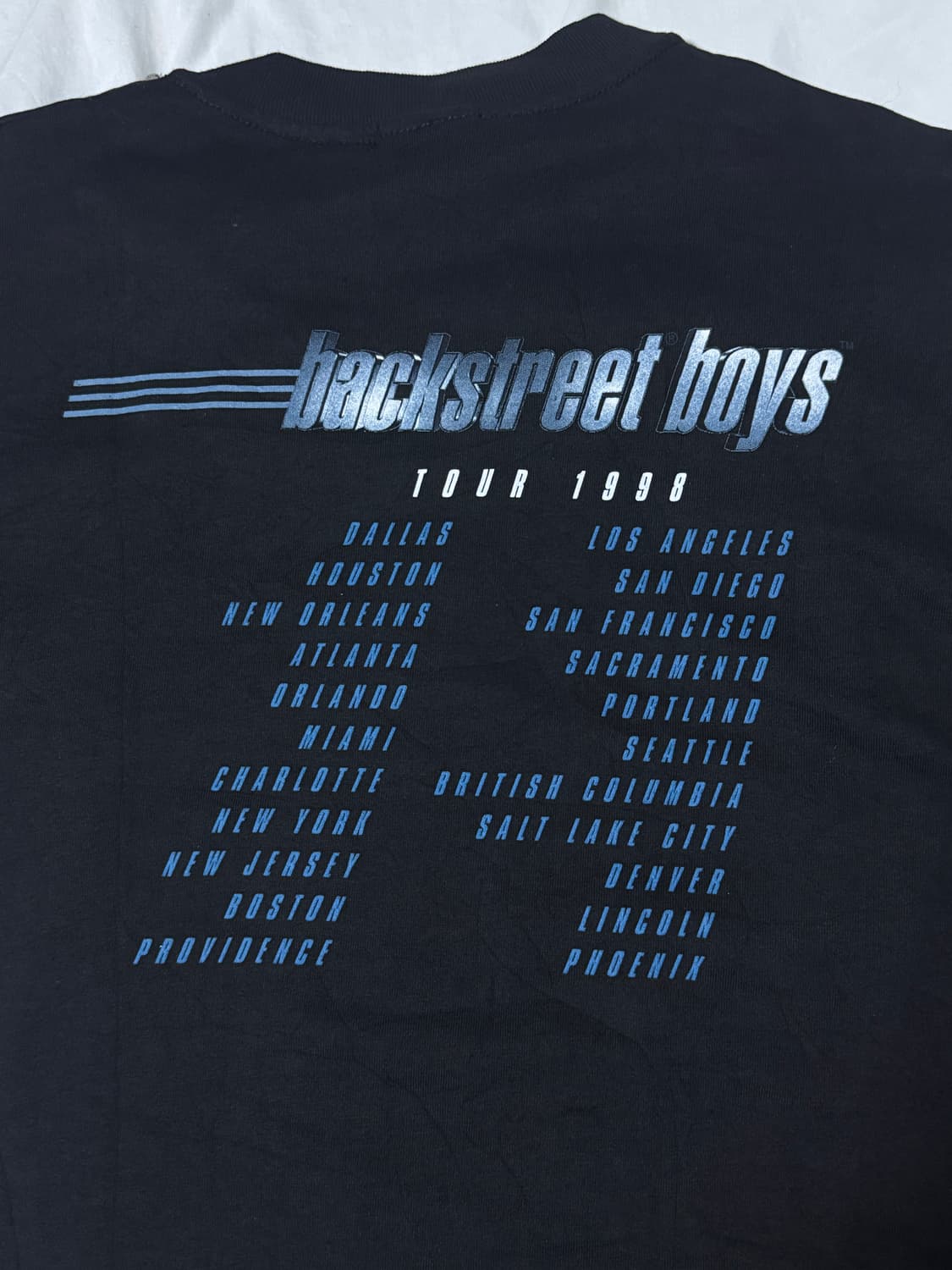 데드스탁 90s usa backstreet boys 북미 투어 밴드티  상품이미지5