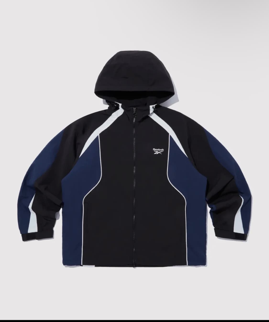 리복 후드바람막이M 검정 상품이미지1