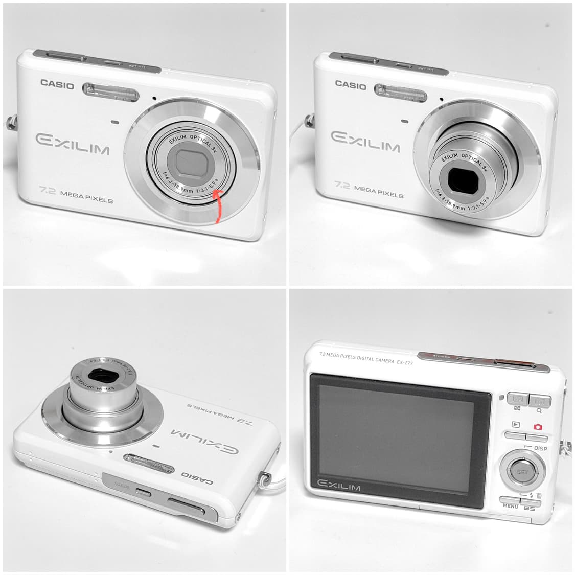 카시오 엑슬림 Z77 화이트 빈티지디카 상품이미지3