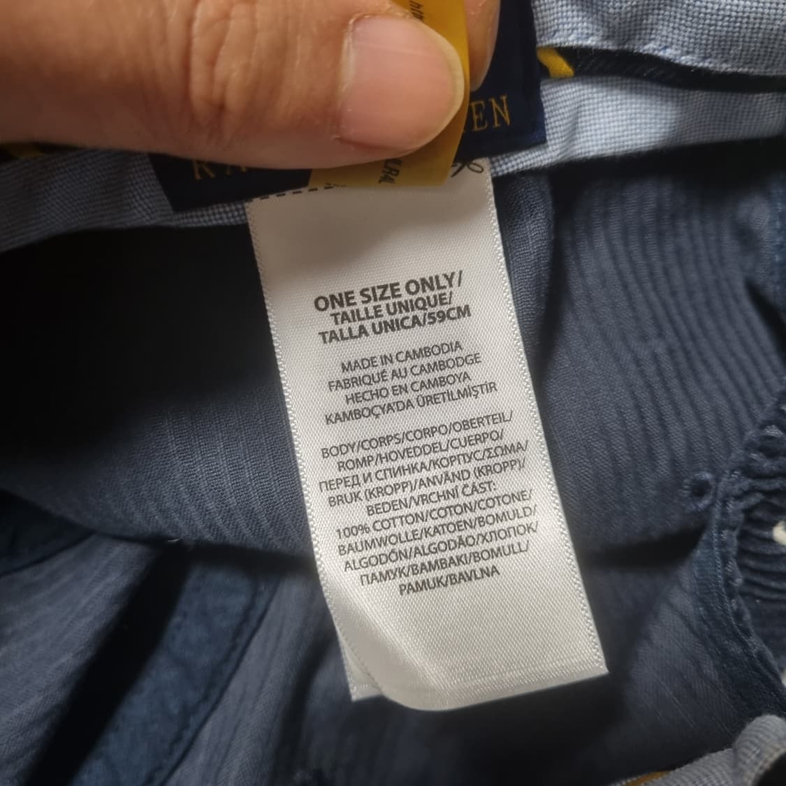 폴로 코듀로이 볼캡 네이비 상품이미지3