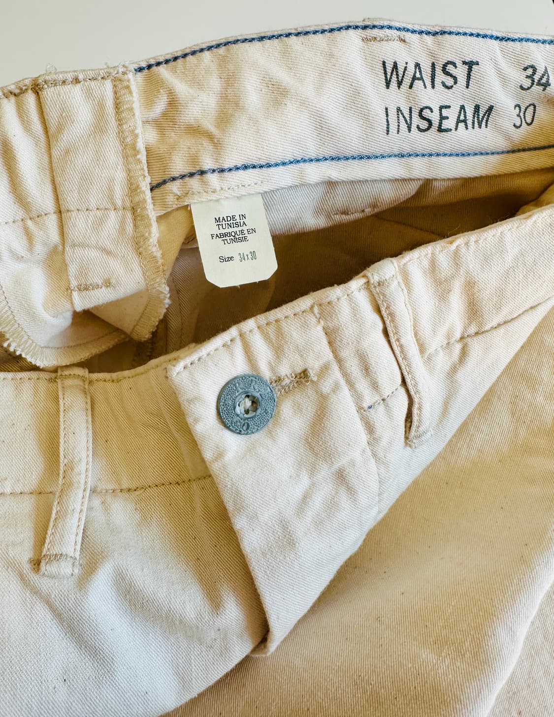 RRL 더블알엘 치노 필드 팬츠 씨드 내추럴 34-30 신품 상품이미지2