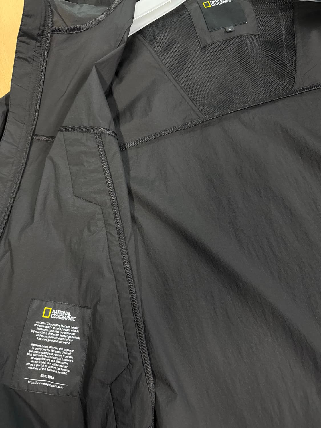 내셔널지오그래픽 홑겹 경량 러닝 바람막이 자켓 L(100) 새상품 상품이미지5