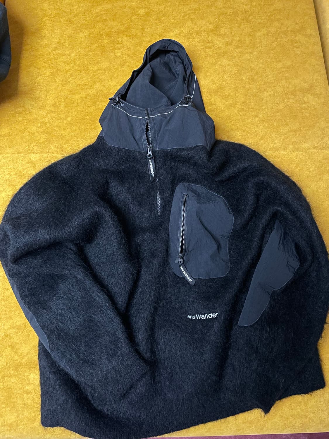 앤드원더 모헤어 니트후디 상품이미지1