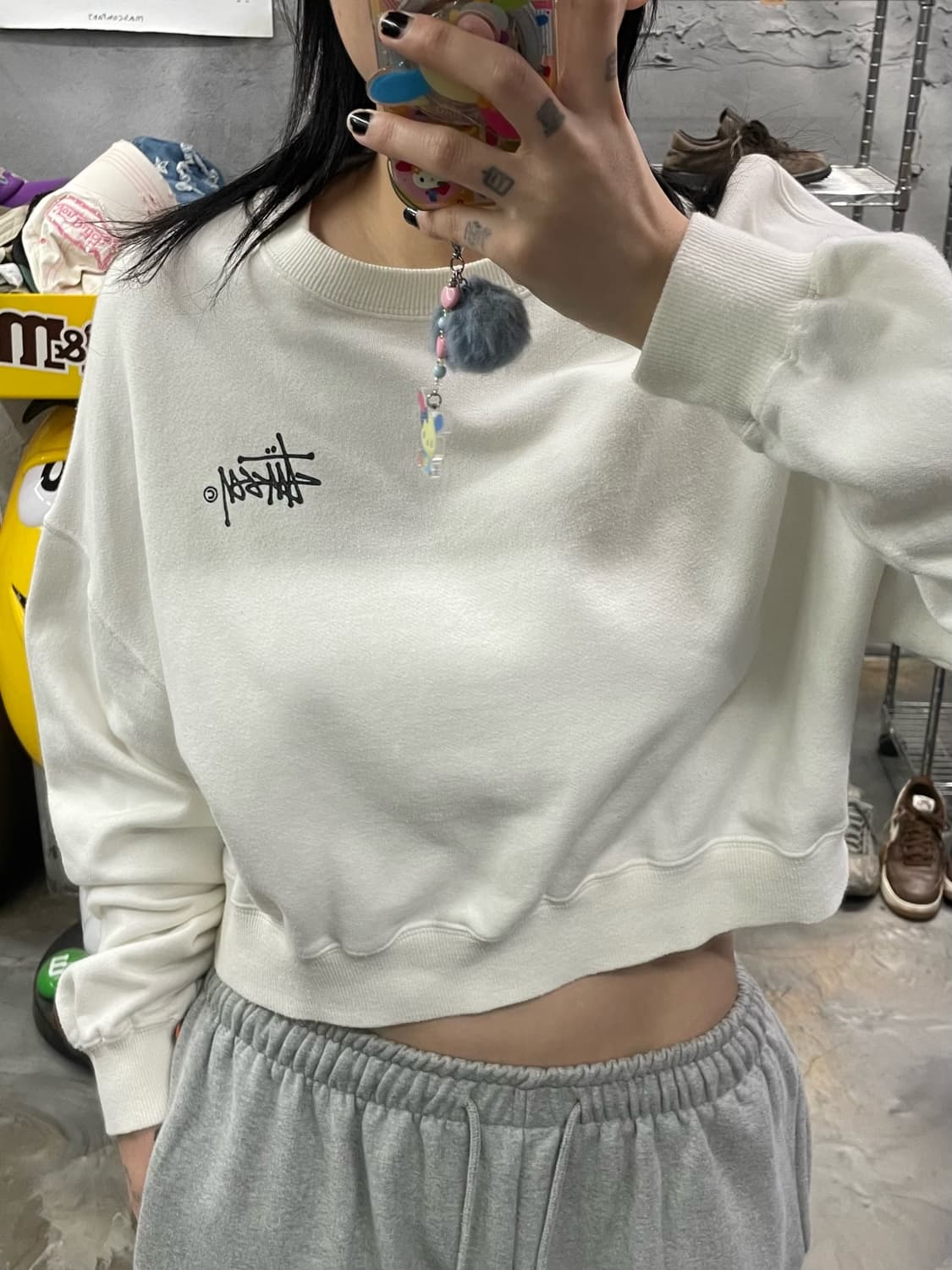 재팬 스투시 스탁로고 스웻셔츠 상품이미지9