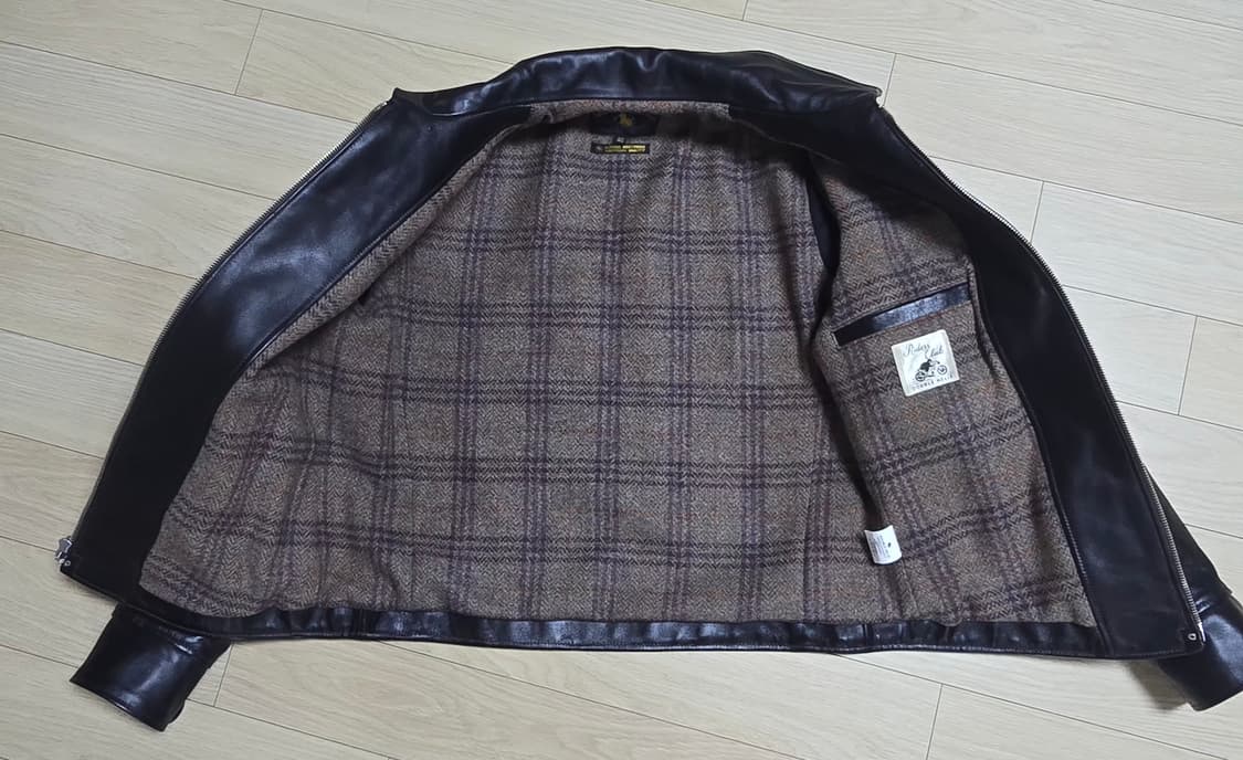 더블헬릭스 허깅 더 커브 블랙 가죽 자켓 40사이즈 상품이미지8