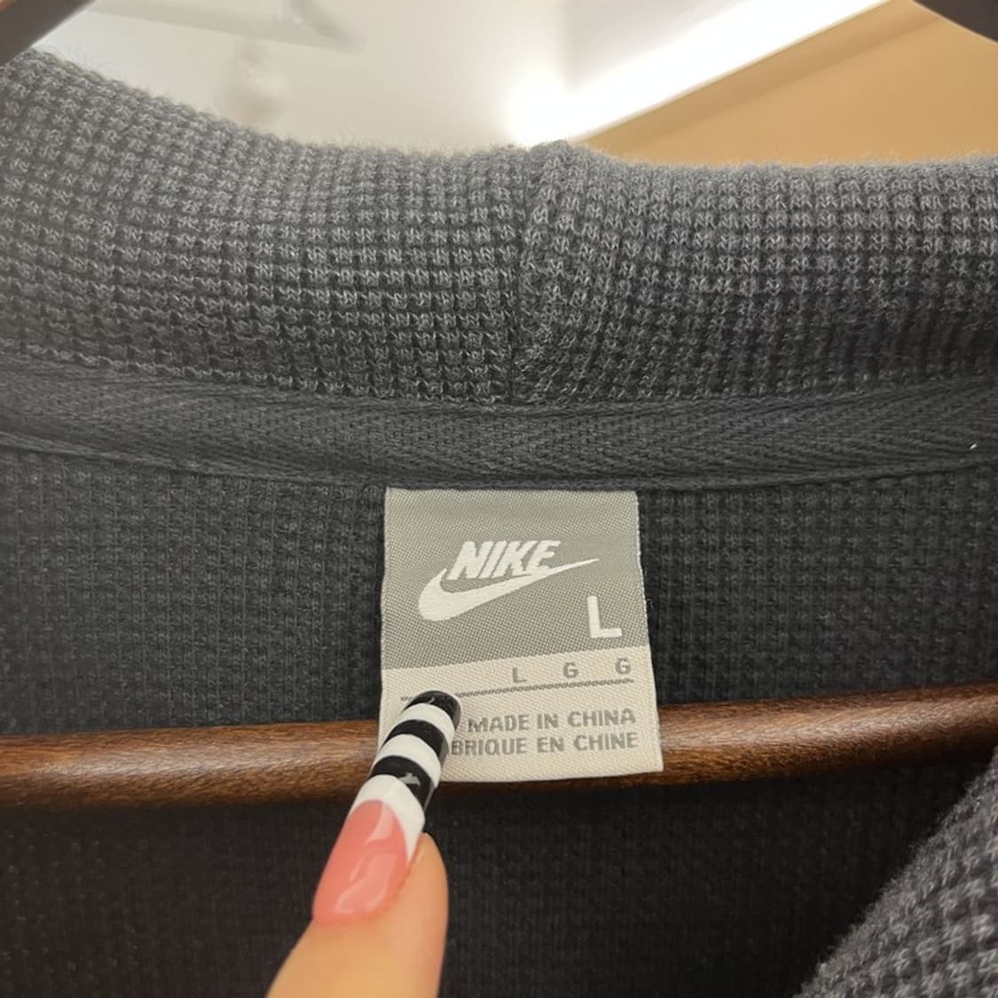 나이키 올드스쿨 스트릿 펑크 와플 후드티 L C10055 상품이미지5