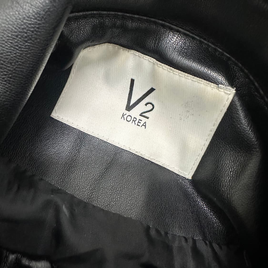 V2 가죽 레더 자켓 블랙  상품이미지8