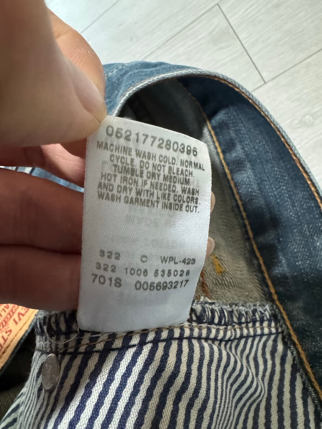 [34] 리바이스 569 루즈 스트레이트핏 워싱 데님팬츠 상품이미지5