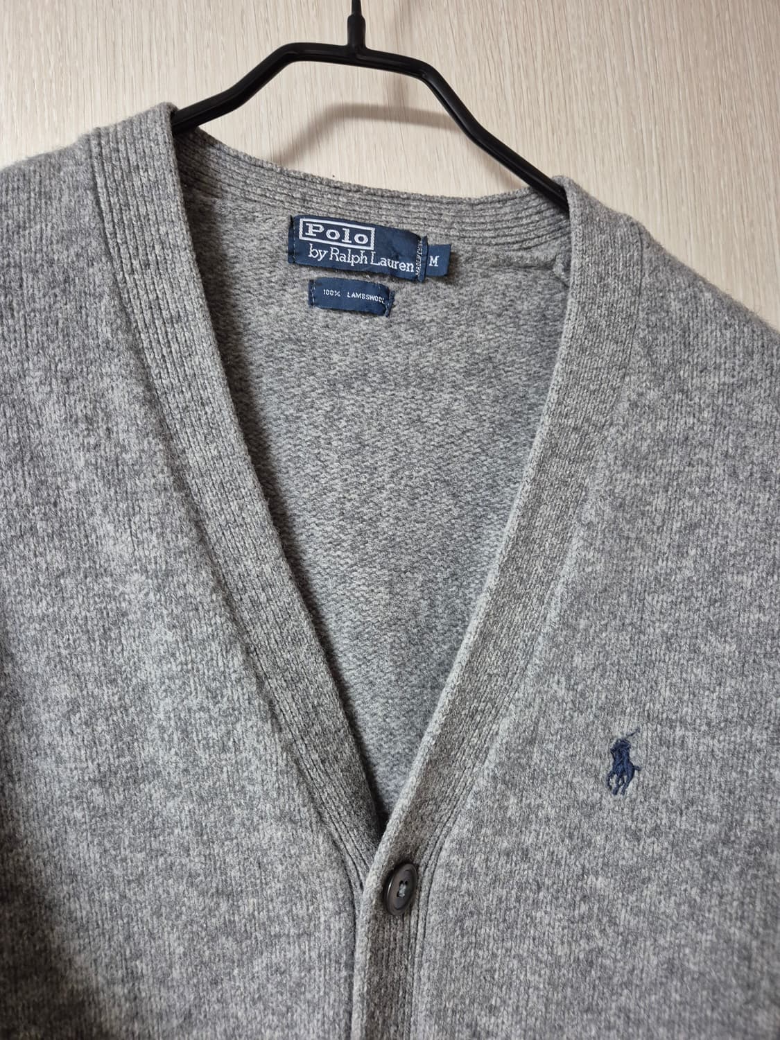 (정품) 폴로 랄프로렌 램스울 가디건 그레이 M 남성 상품이미지2