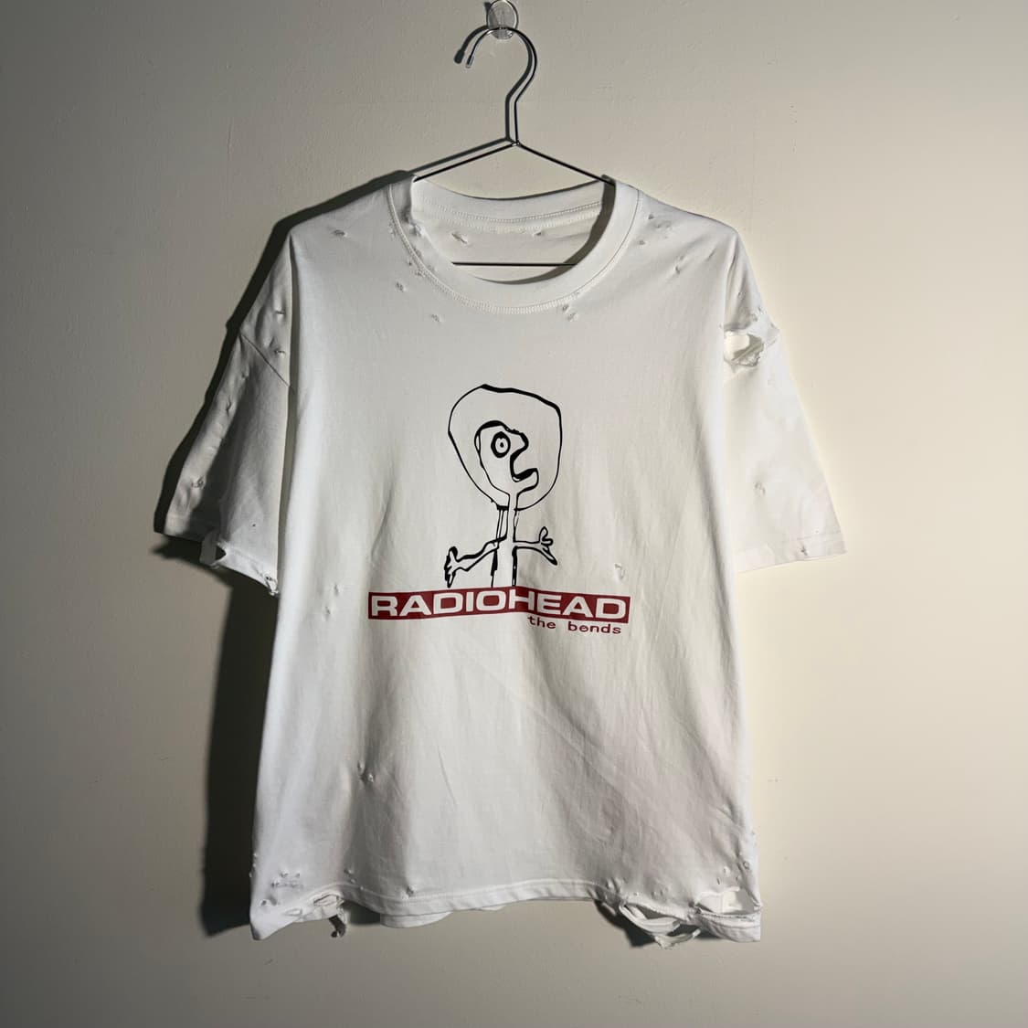 락스타 라디오헤드 빈티지 데미지 디스트레스 밴드 티셔츠  상품이미지2