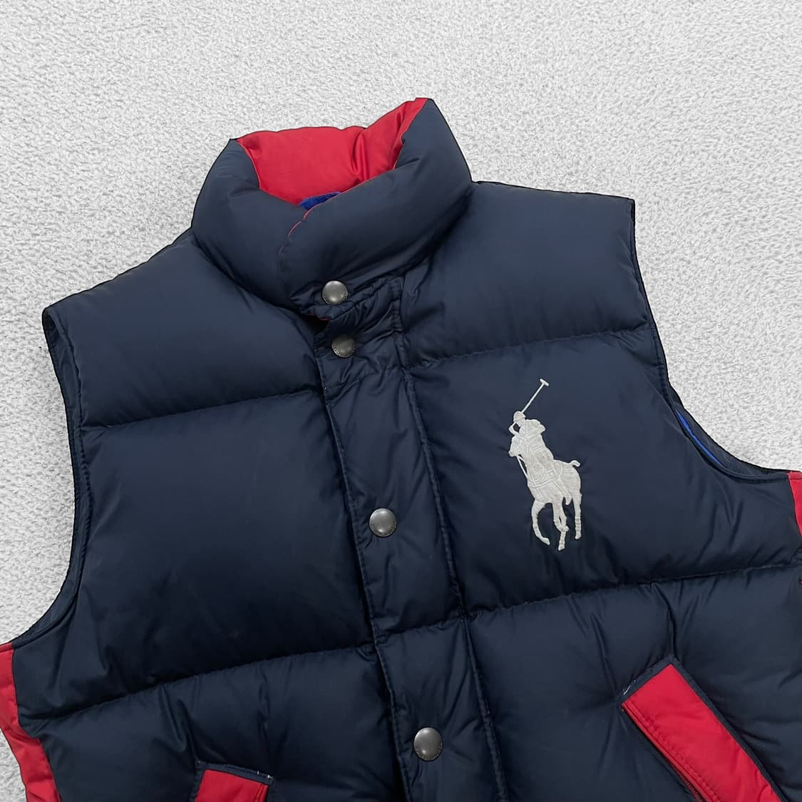 폴로 랄프로렌 빅 포니 다운 베스트 조끼 패딩 네이비 상품이미지2
