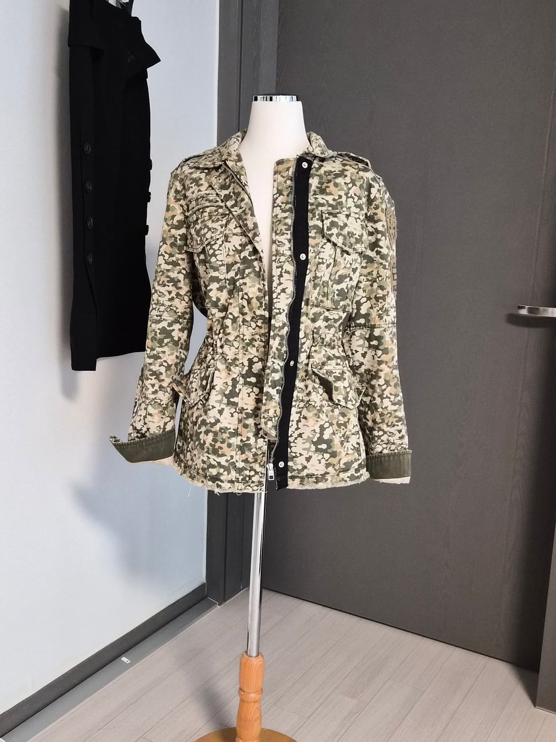 버커루 빈티지 밀리터리 카모 야상 자켓 (S사이즈) 상품이미지1