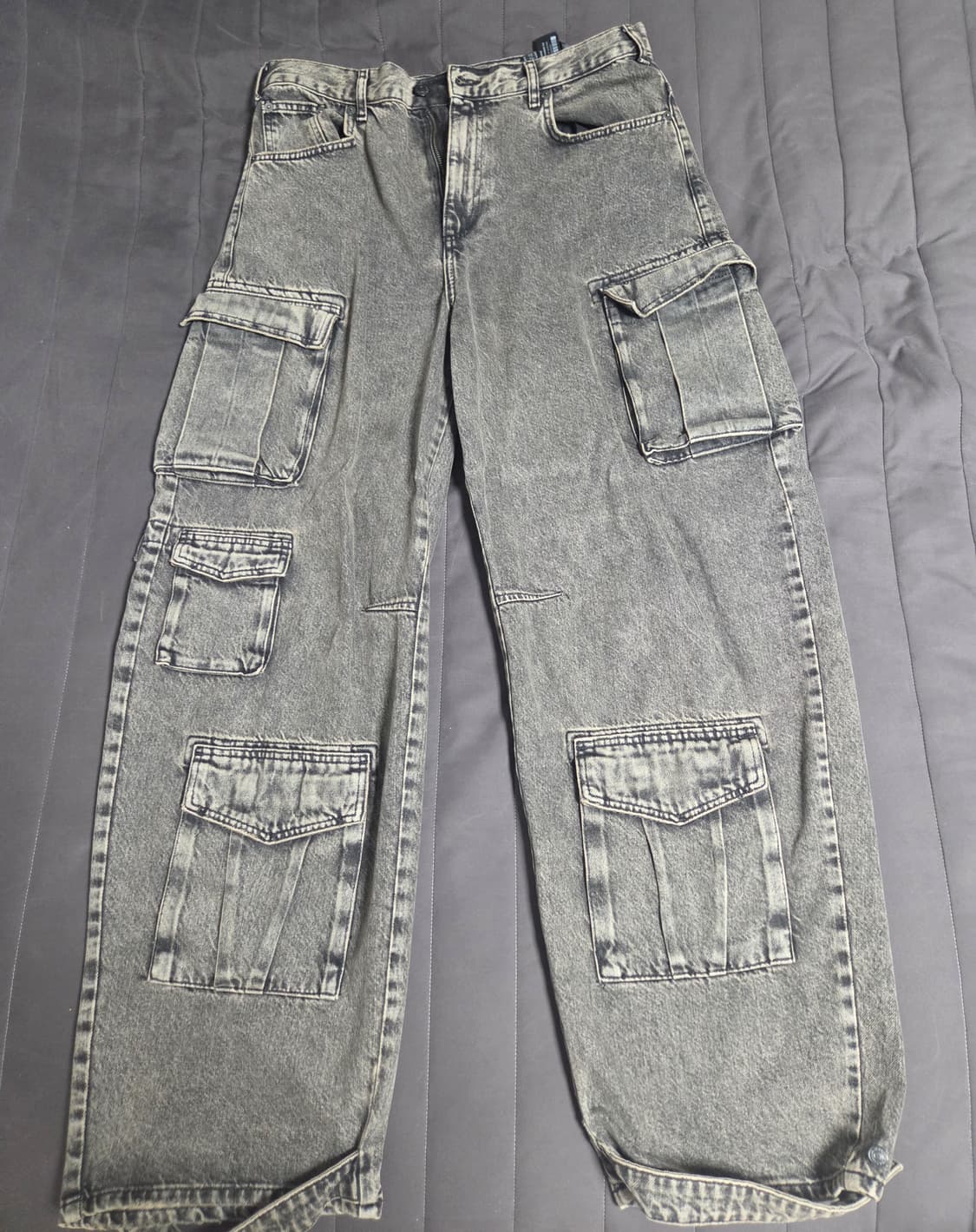 자라 유틸리티 카고 진 블랙 42사이즈 상품이미지2