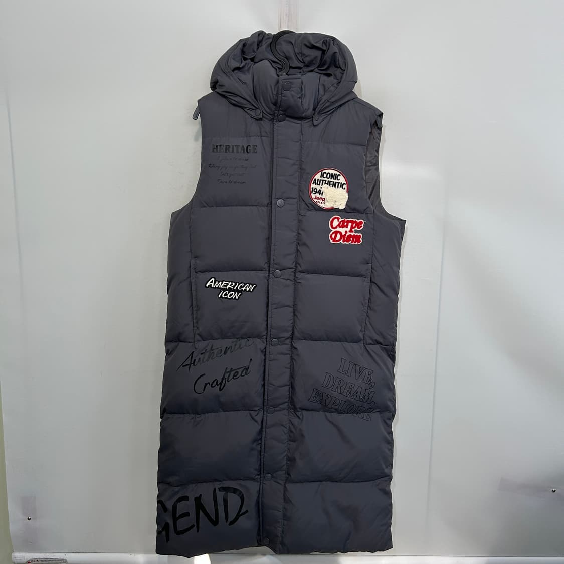 지프 여성 북극곰 오리털 롱패딩 90 상품이미지1