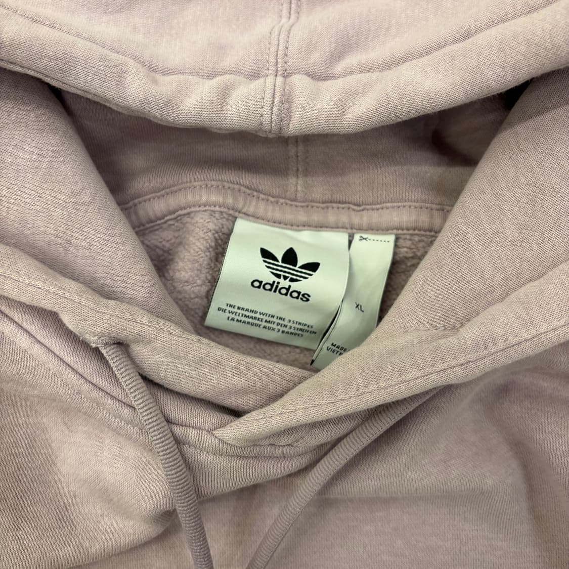 아디다스 연보라 삼선 후드티 상품이미지3