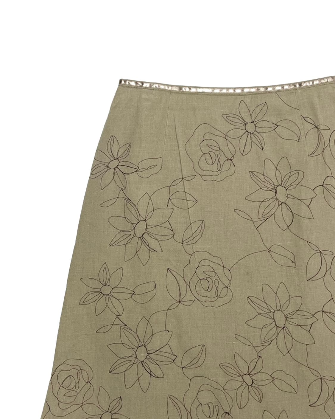 Flower stitch skirt 상품이미지2