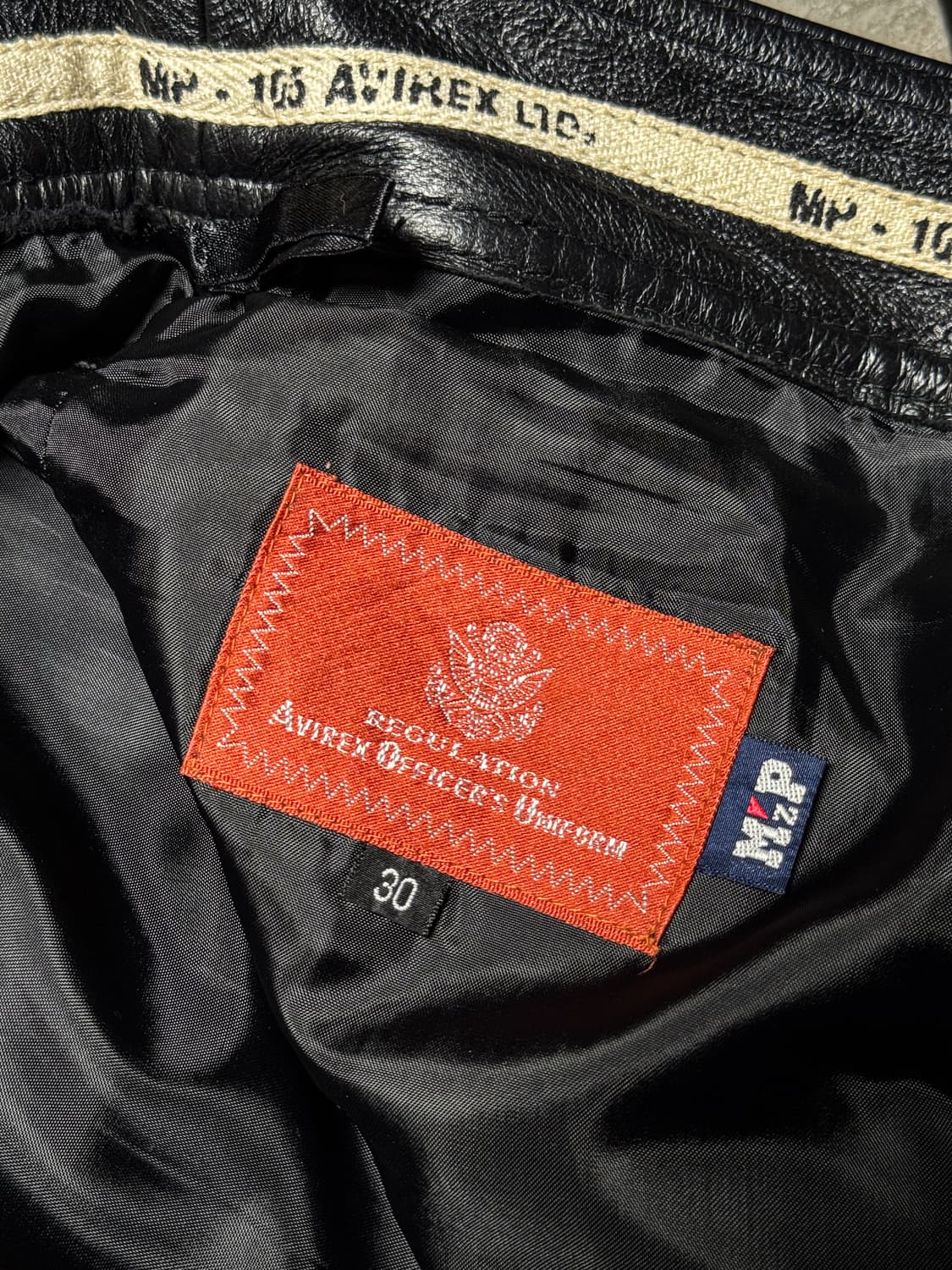 AVIREX – Black Leather Pants  상품이미지10