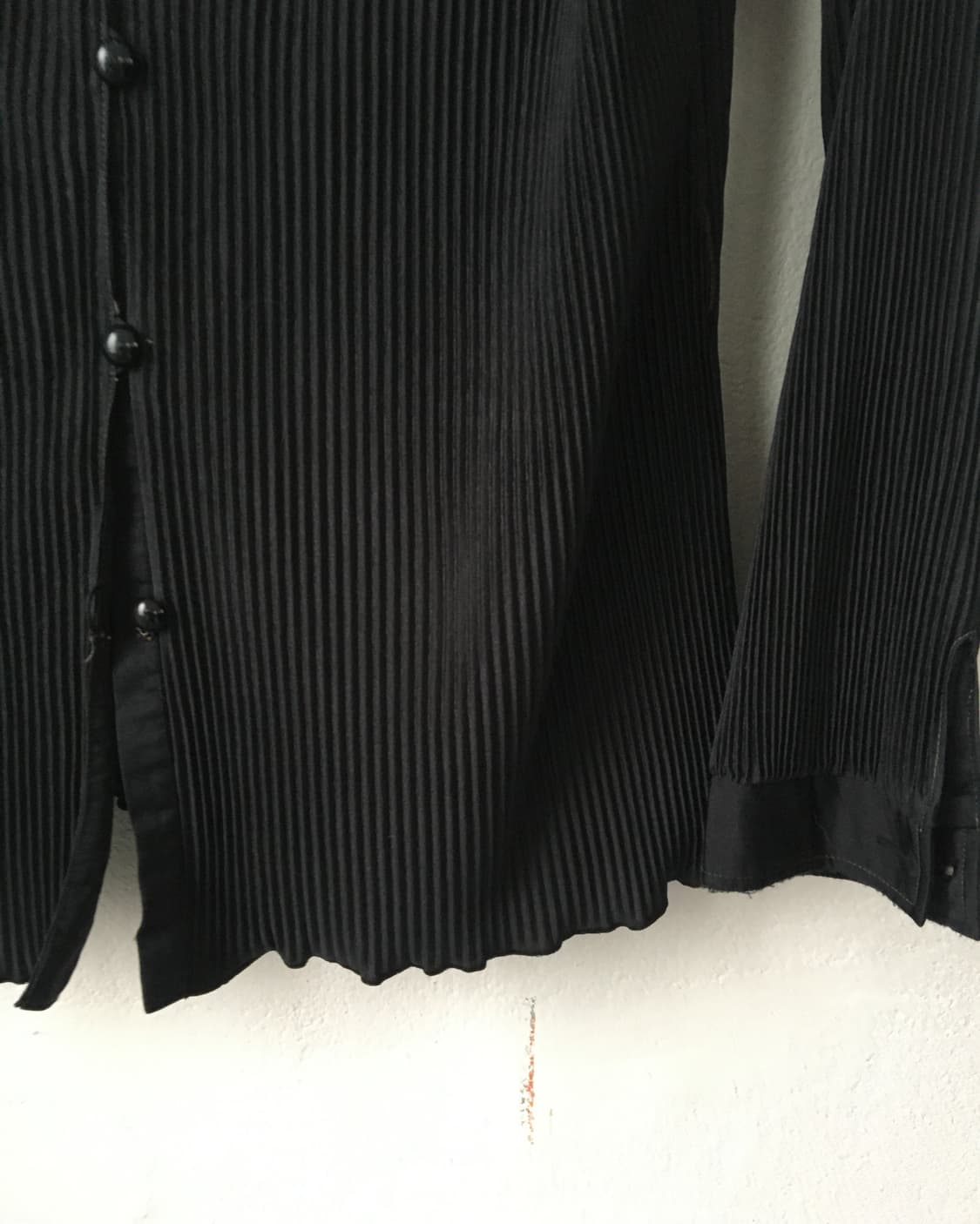 Lace point pleats high neck cardigan 상품이미지2