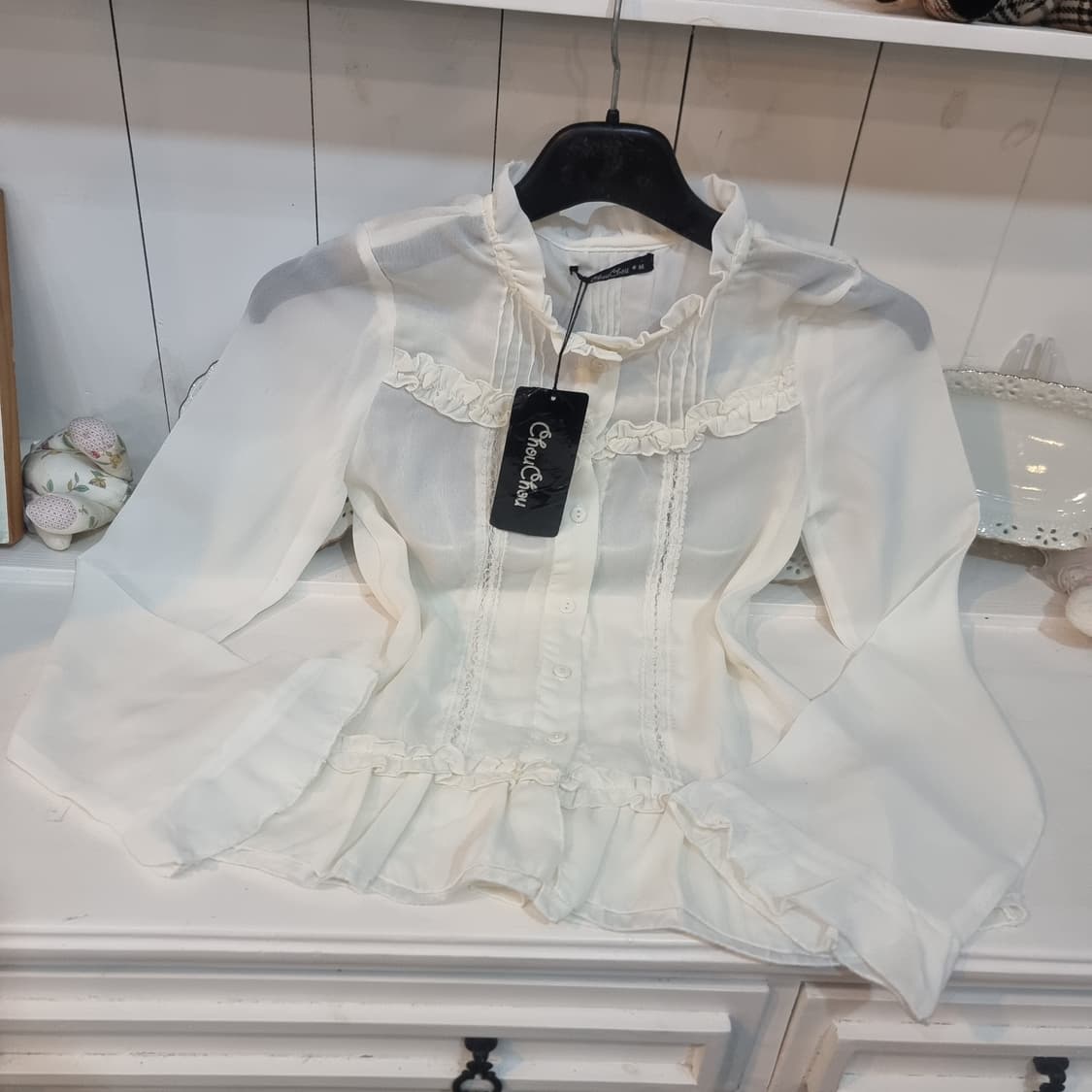 프릴 쉬폰 블라우스 상품이미지2