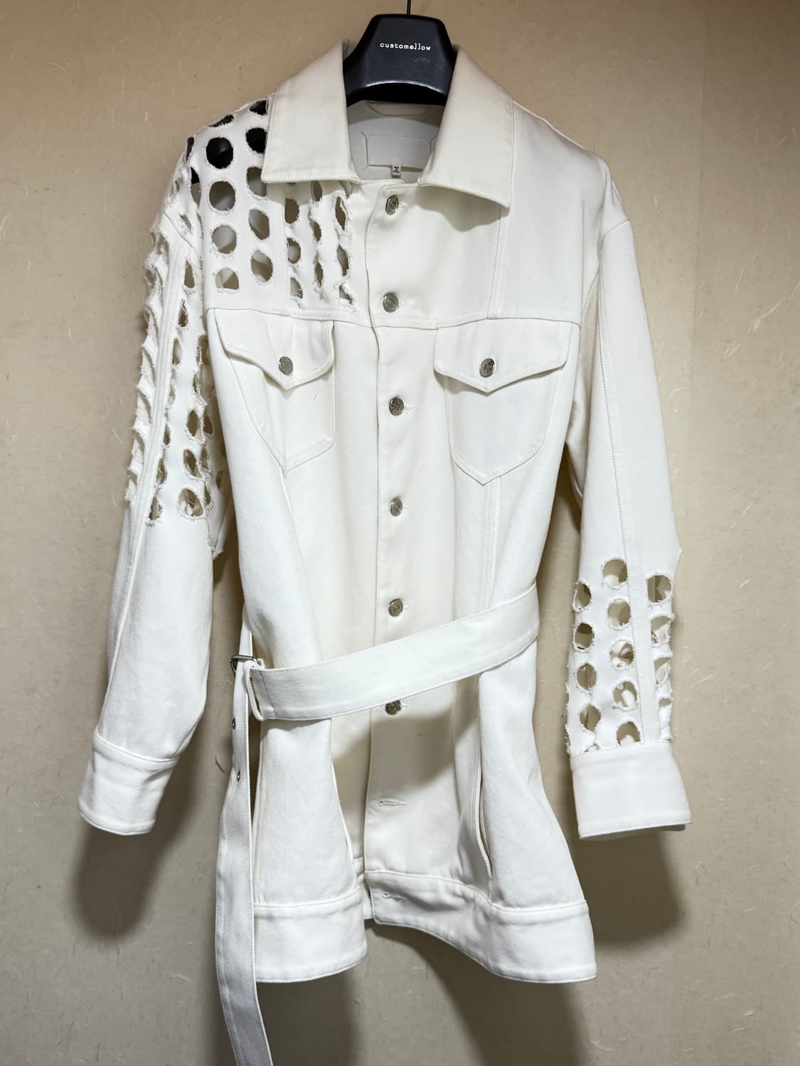 마르지엘라 펀치드 홀 데님 자켓  상품이미지7