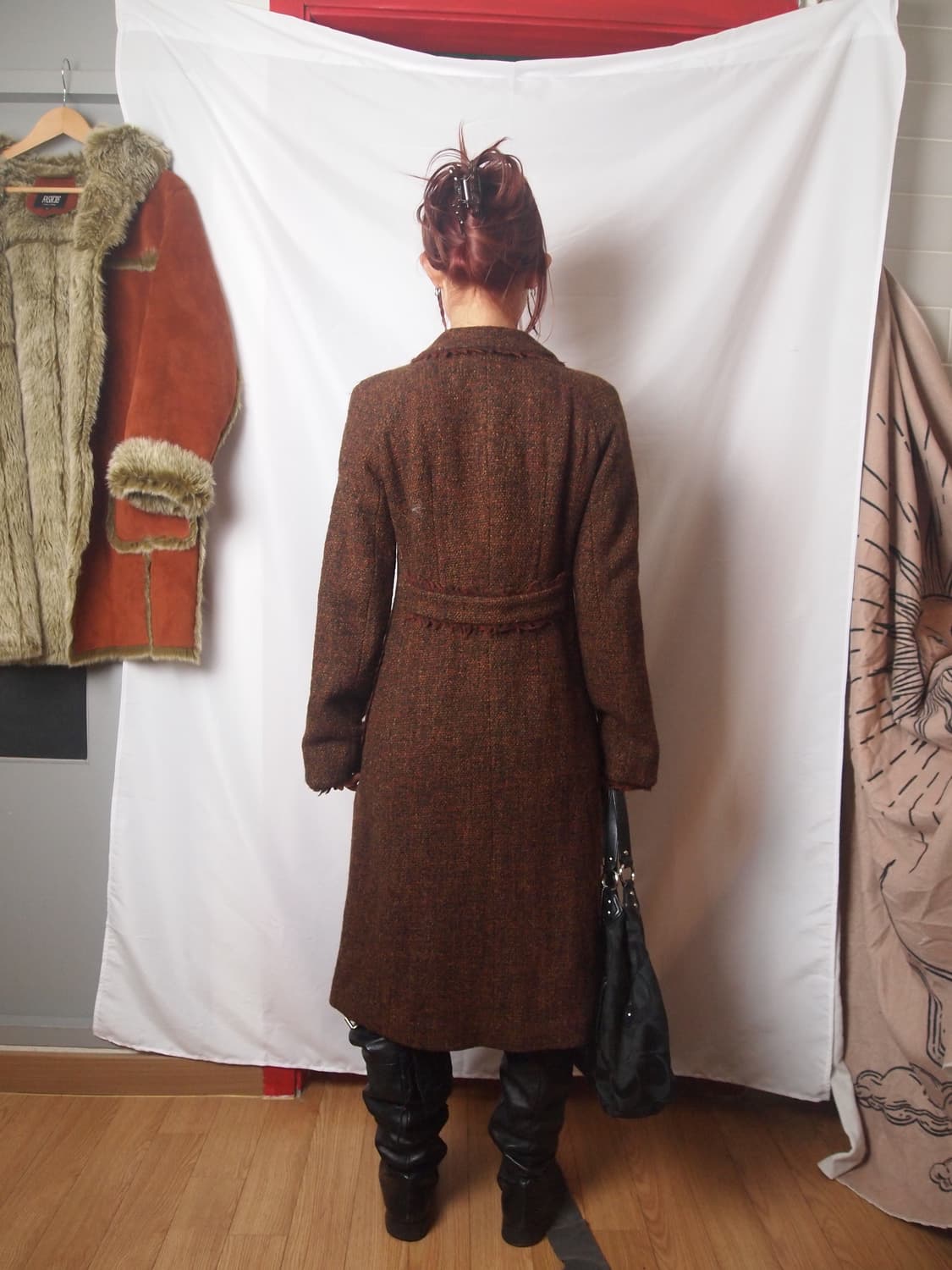 DKNY 프린지 트위드 코트 상품이미지6