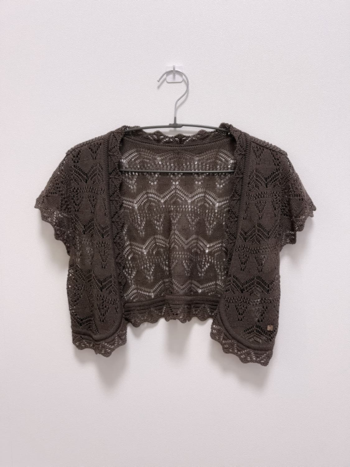 Crocodile ladies 크롭 반팔 가디건 상품이미지1