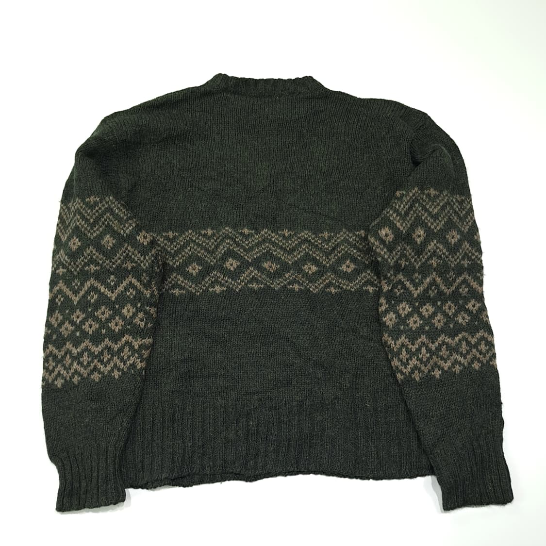 CL206 XL 제이크루 90s홍콩판 울 페어아일 그린 니트 스웨터 상품이미지5