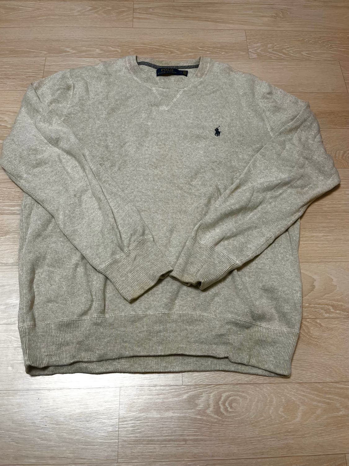 [M] 폴로 랄프로렌 오트밀 니트 스웻셔츠 상품이미지1