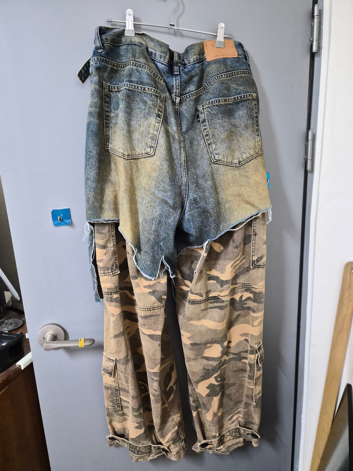 프로젝트gr 레이어드 카고 데님 팬츠 2사이즈 상품이미지2