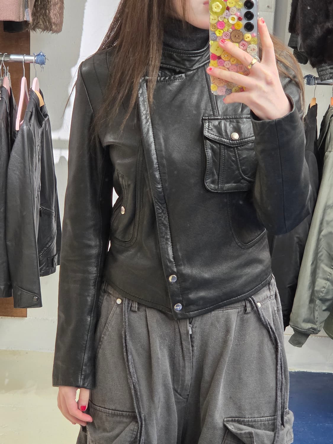 90-00s Lambskin 양가죽 자켓 상품이미지1