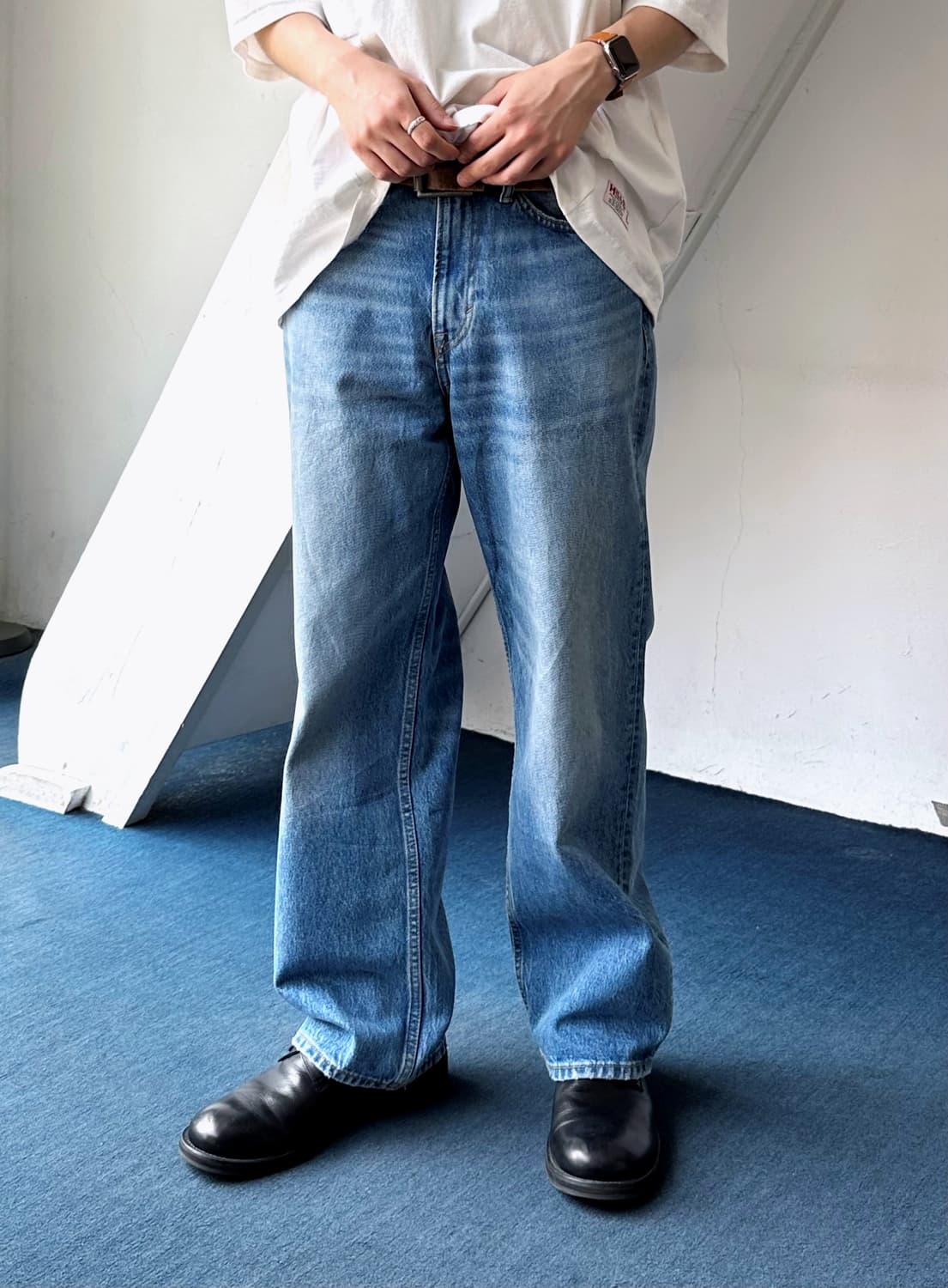 5pkt denim wide straight pants 상품이미지2