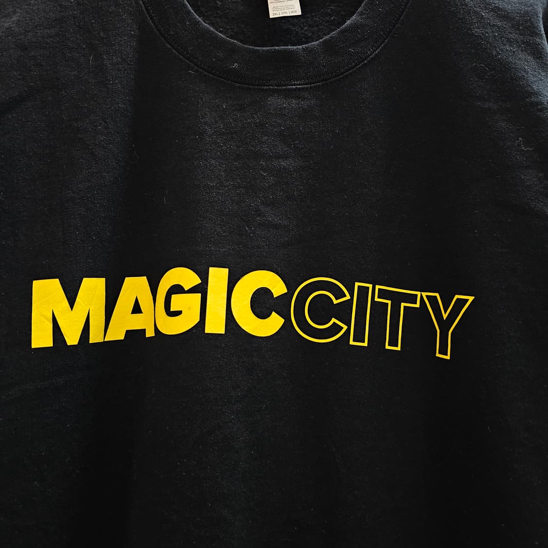 길단 블랙 맨투맨 기모 스웻셔츠 상품이미지2