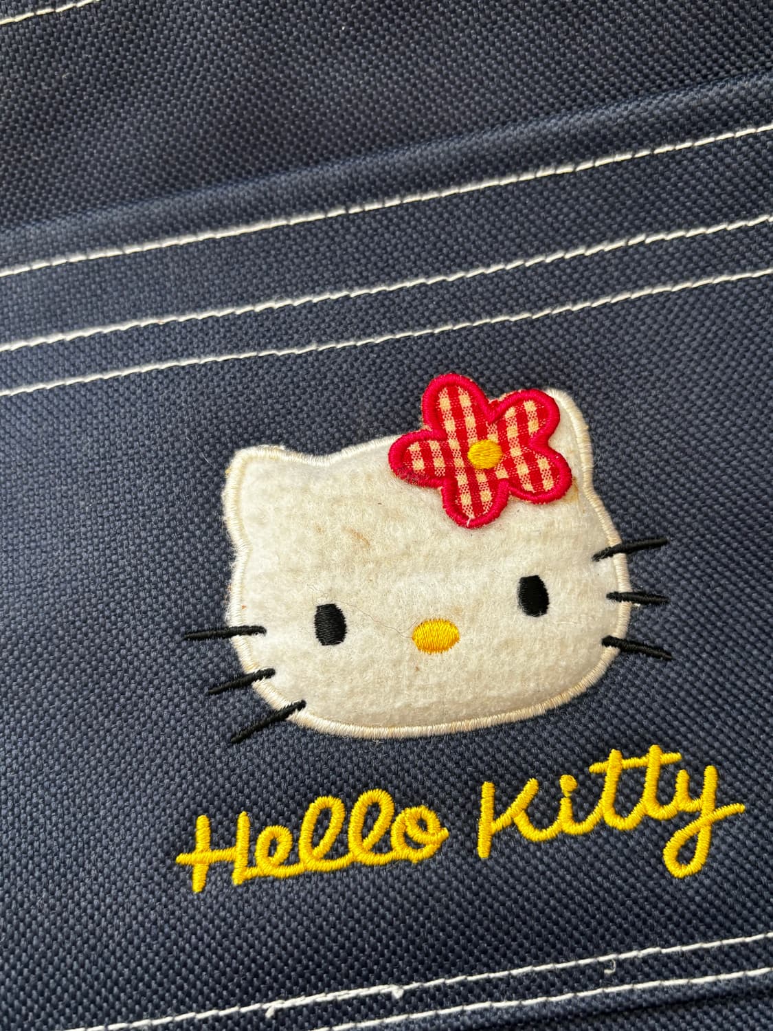 고전키티 헬로키티 빈티지 체크 데님백 상품이미지2