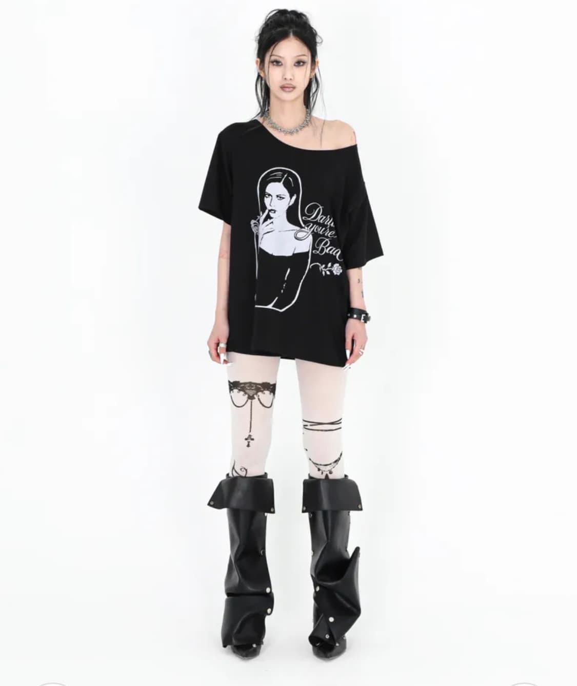 달링유어배드 SMOKING ROSE TEE 상품이미지2