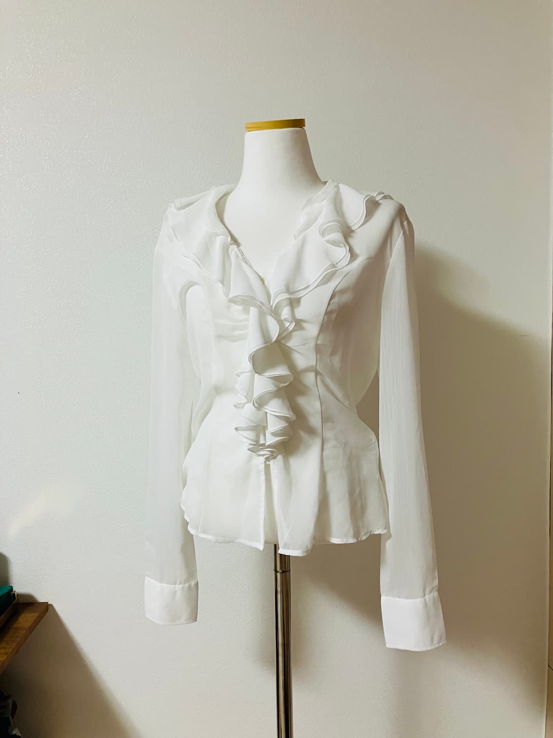 naracamicie 쉬폰 블라우스 프릴블라우스 일본빈티지 상품이미지1