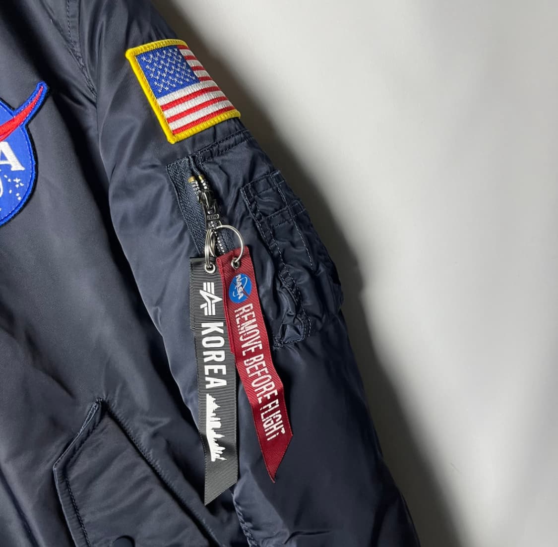 알파인더스트리 나사 ma-1 네이비 상품이미지3